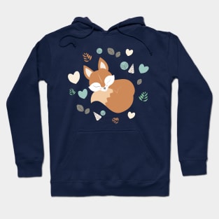 Sleepy fox in Woodland Hoodie